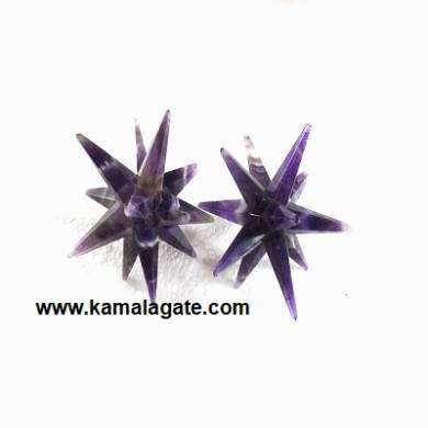 12 Points Amethyst Healing Star