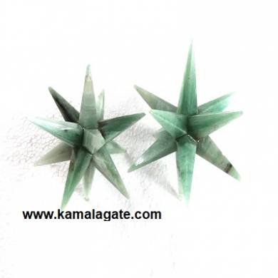 12 Points Green Aventurine Healing Stars