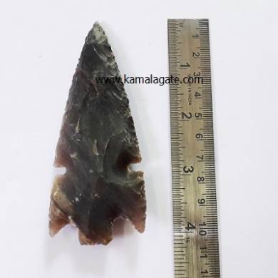 Neolithic Indian Agate Arrowheads 4 inch