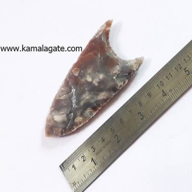 4 Inch Indian Agate Clovis Arrowhead