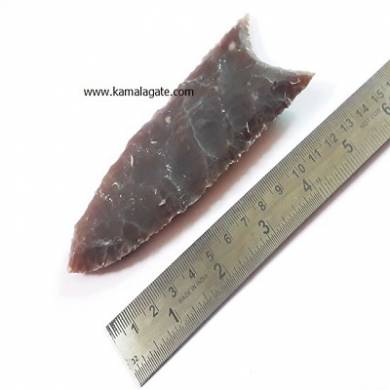 5 Inch Indian Agate Clovis Arrowhead