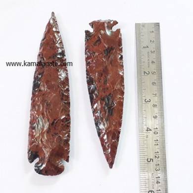 Gemstone Mahogany Arrowheads 5 inch