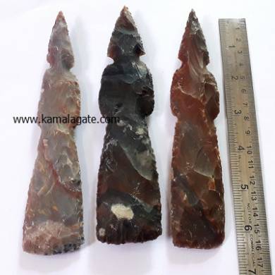 6 Inch Indian Agate Tomahawks