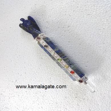 7Chakra Lapiz Lazuli Healing Wands With Lapiz Lazuli Angel