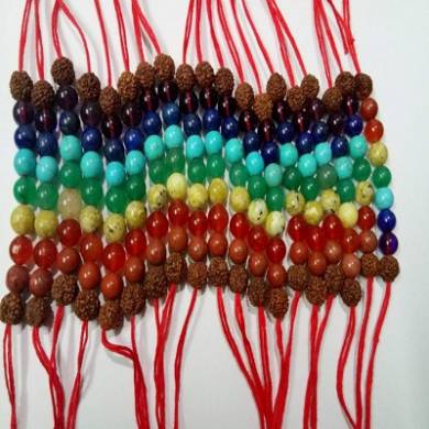 7 Chakra Healing Bracelets with Cotton Strings