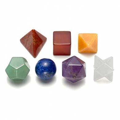 Seven Chakra Gemstone Geometry 7pcs Chakra Healing Set