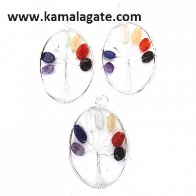 7 Chakra Tree Of Life Pendants