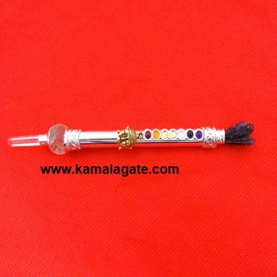 Amethyst Angle With Bhuddha Head & Metal Chakra Healing Stick