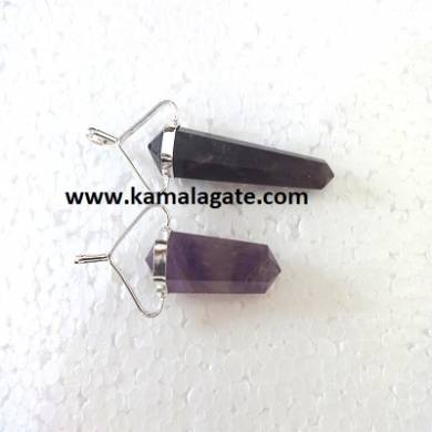 Amethyst Double Point Pencil Pendent