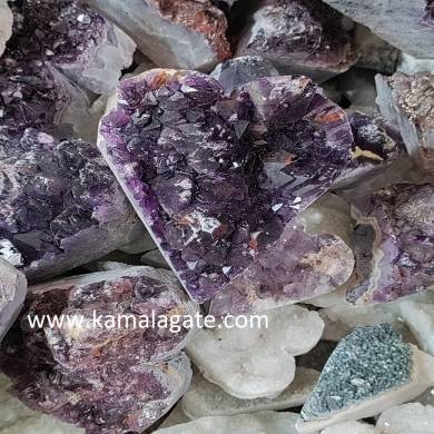 Amethyst Hearts Cluster 