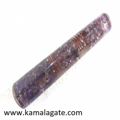 Amethyst Orgone Smooth Massage Wands