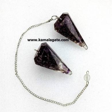 Amethyst Orgone Pendulum With Chain