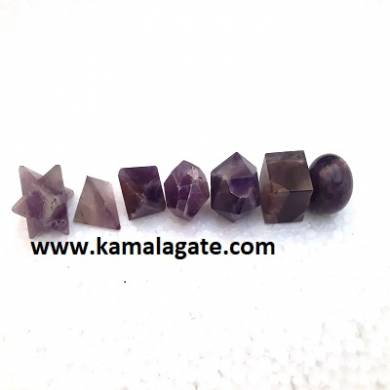 Amethyst Seven Pieces Geometry Sets 