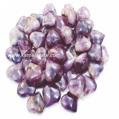 Amethyst Small Puffy Hearts 