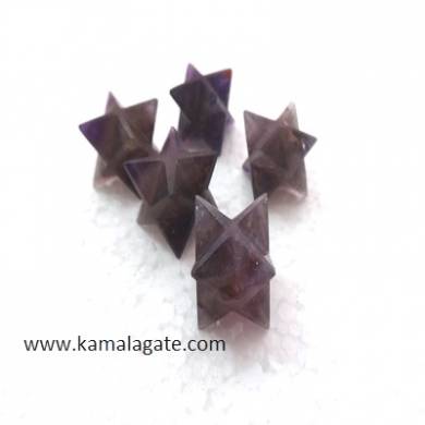 Amethyst Merkaba stars