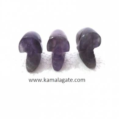 Amethyst skulls 