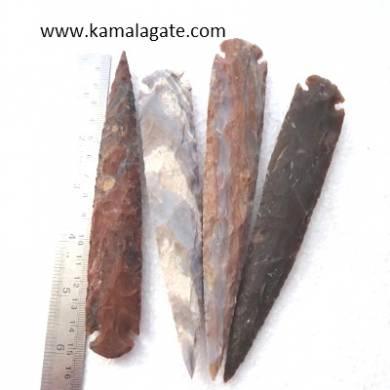 6 inch indian Agate Sperheads Agate Point arrowhead