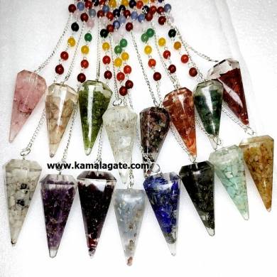 Mix Orgone Pendulum With Chakra Chain