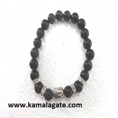 Bhuddha Black Jasper Chakra Bracelets 