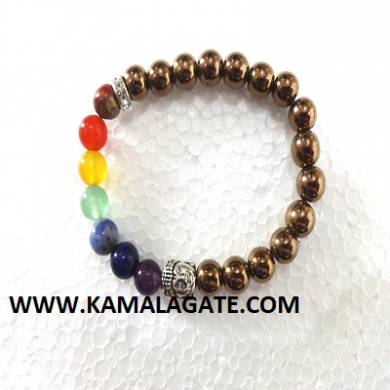 Bhuddha Pyarite Chakra Bracelets