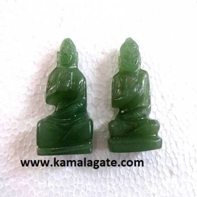 Bhuddha Sculpture Green Aventurine Gemstone