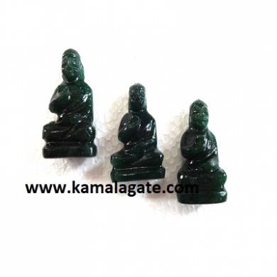 Bhuddha Sculpture Mica Agate Gemstone