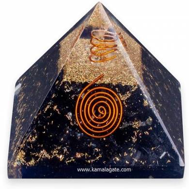 Orgone Black Agate Pyramid 