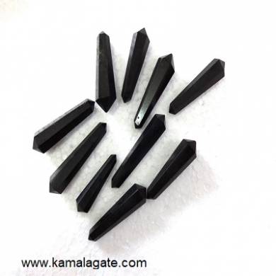 Black Turmoline Double Point Terminated Pencile