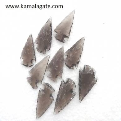 Black Obsidean Gemstone Arrowheads 1.5 inch