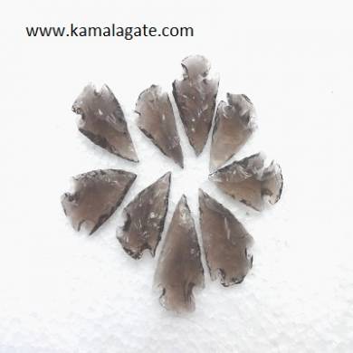 Black Obsidean Gemstone  Arrowheads 1 inch