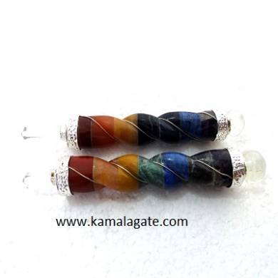 Bonded Chakra Twisted Healing Wand