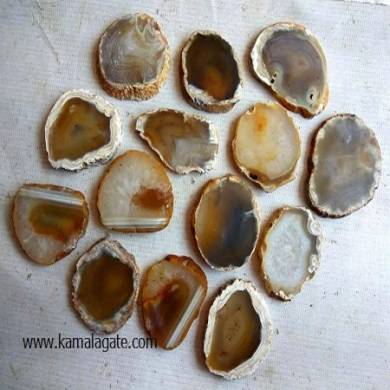 Brown agate slices 3-4 inch wholesale