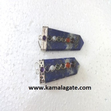 Chakra Lapiz Lazuli Flats Pendents