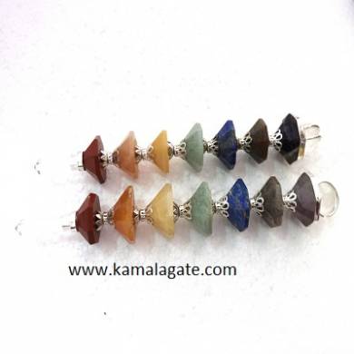 Chakra Conical Pyramid Healing Wands