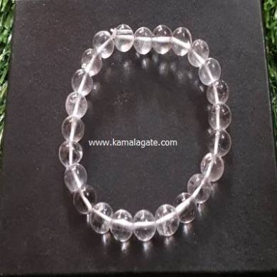 Crystal Quartz 8mm Beads Bracelet