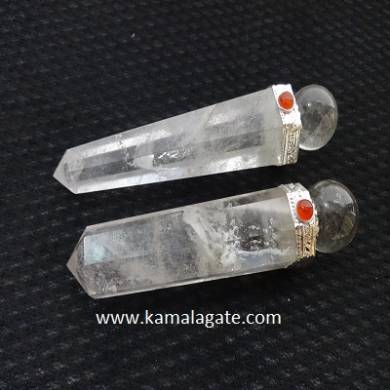 Crystal Quartz Healings Wands With Crystal Ball