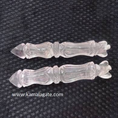 Crystal quartz Angles curved healing wands