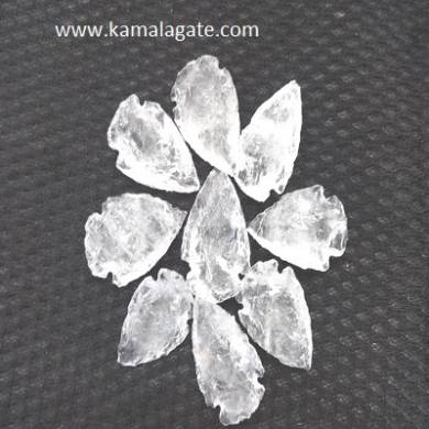 Crystal Quartz Gemstone  Arrowheads 1 inch 