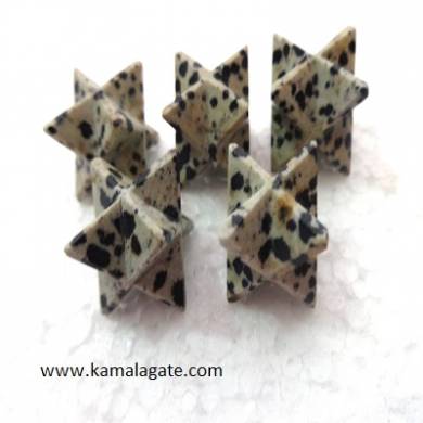 Dalmation Jasper Merkaba Stars