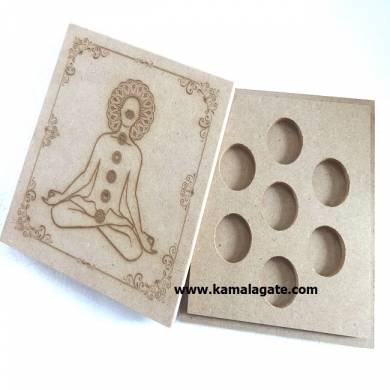Engraved Wooden Buddha Symbol Box