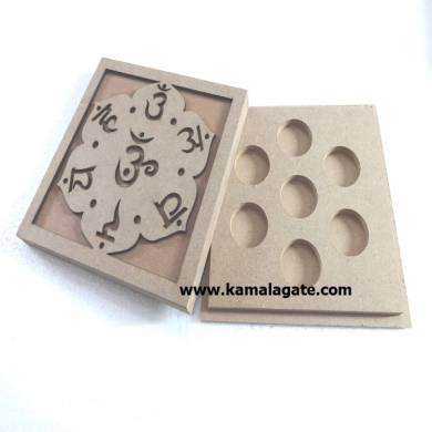 Engraved Wooden Sanskrit Symbol Box
