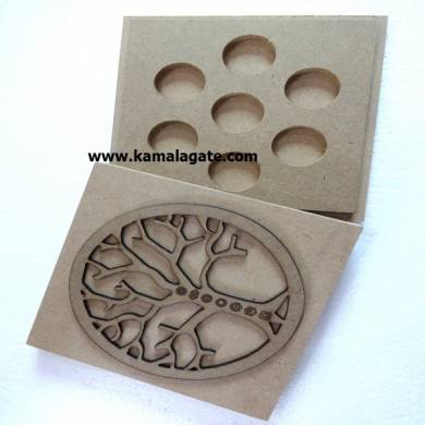Engraved Wooden Tree Of Life Symbol Box