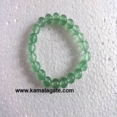 Gemstone Elastic Green Onxy Bracelets