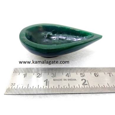 Gemstone Green Jade Candle Holder