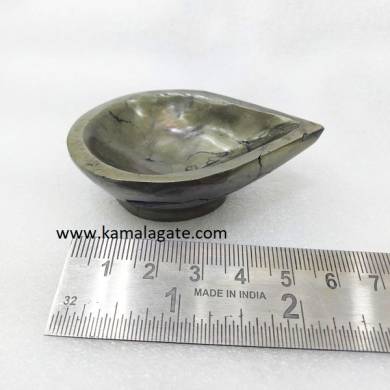 Gemstone Pyrite Candle Holder
