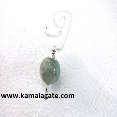 Green Aventurine Ball Pendulum (Silver)