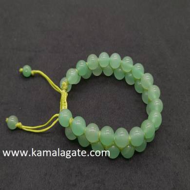 Green Aventurine Gemstone Double Layer Bracelet