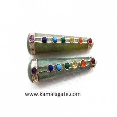 Green Aventurine Seven Chakra Healing Wands