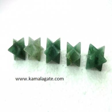 Green Aventurine Merkaba Stars