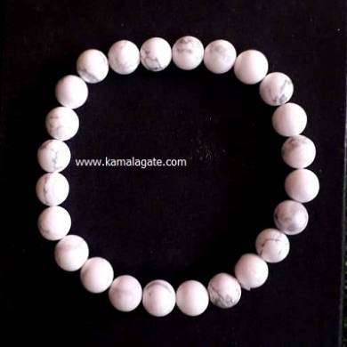 Howlite 8mm Beads Bracelet